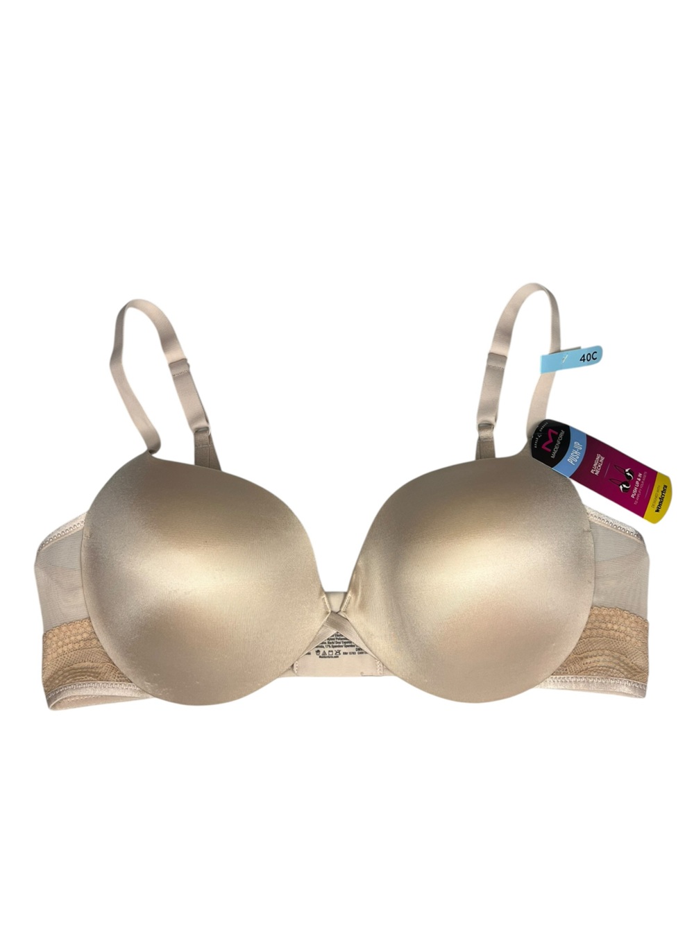 Maidenform Wonderbra Push Up Plunging Neckline Bra Style DM9900 Size 40C